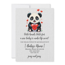 Panda with a Heart - Adorable Love Painting 