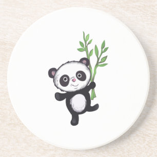 PANDA WITH BAMBOO COASTER