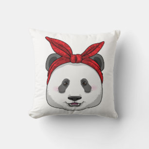 Panda with Bandana Cushion