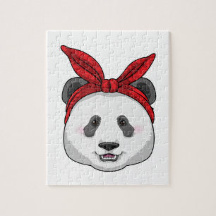 Panda with Bandanna Jigsaw Puzzle