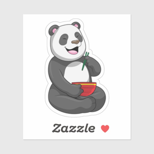 Panda with Bowl Ramen (Sheet)
