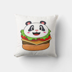 Panda with Burger Cushion