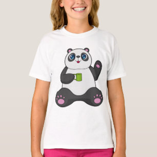 Panda with Coffee mug T-Shirt