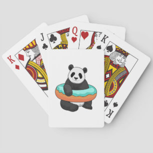 Panda with Donut Playing Cards