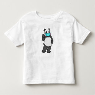 Panda with Face mask Toddler T-Shirt
