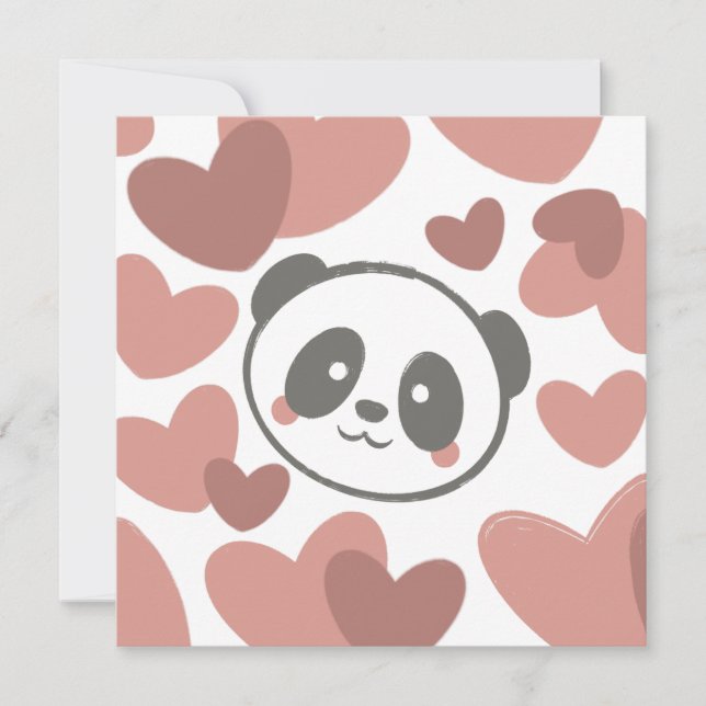 Panda with Hearts (Front)