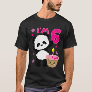 Panda With Kawaii Cake 6 Py T-Shirt