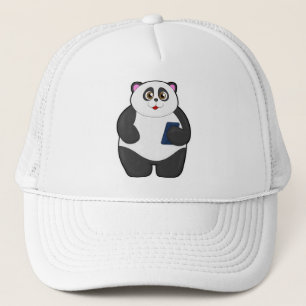 Panda with Mobile phone Trucker Hat