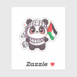 Panda with Peace in Palestine