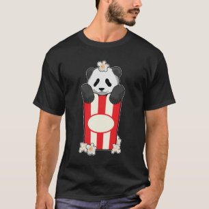 Panda with Popcorn T-Shirt