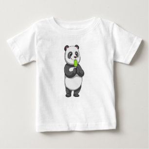 Panda with Popsicle Baby T-Shirt