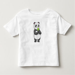 Panda with Popsicle Toddler T-Shirt