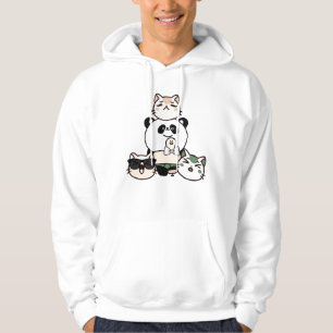 Panda with Prosthetic Leg and Cat Squad Hoodie