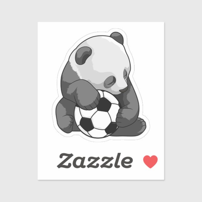 Panda with Soccer ball (Sheet)