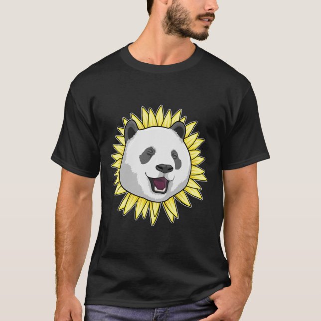 Panda with Sunflower T-Shirt (Front)