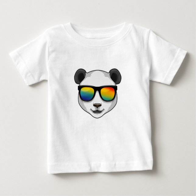 Panda with Sunglasses Baby T-Shirt (Front)