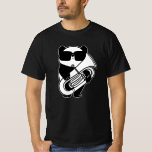 Panda With Tuba Music Tubaist Orchestra Tubist T-Shirt