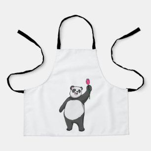 Panda with Tulip Apron