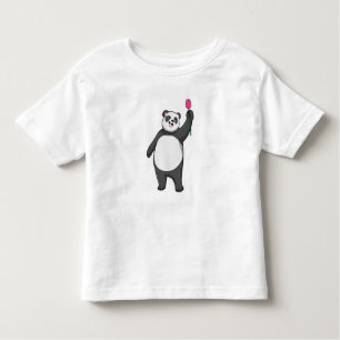Panda with Tulip Toddler T-Shirt