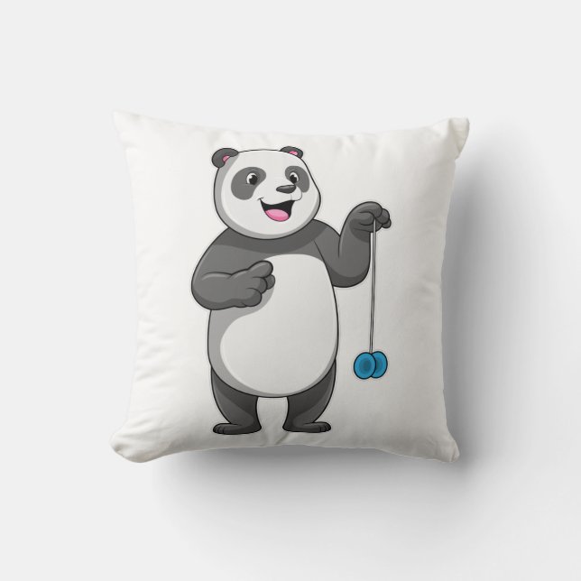 Panda with Yo-yo Cushion (Front)