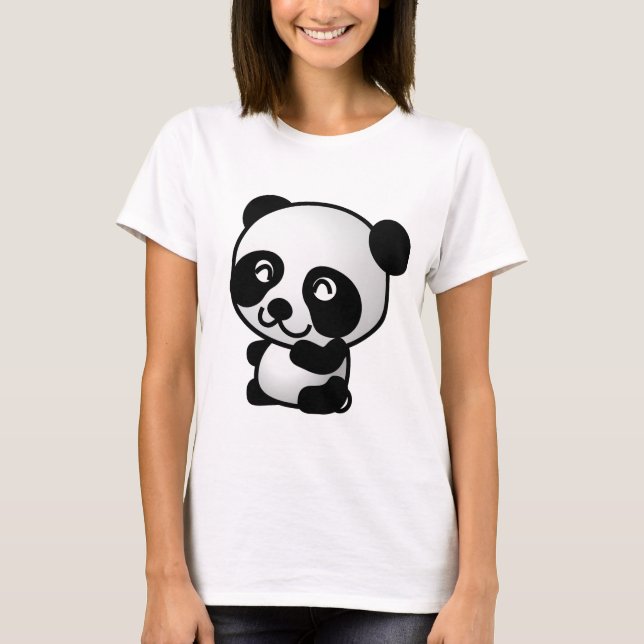 Panda Women's Basic T-Shirt (Front)