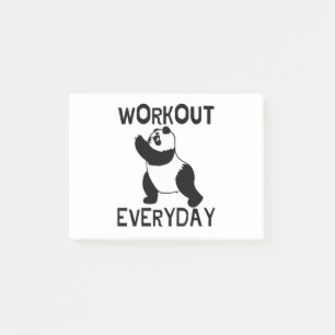 Panda Workout Gym Post-it Notes