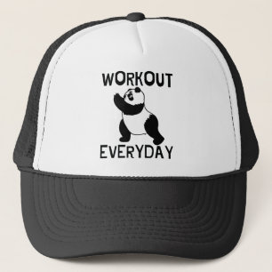 Panda Workout Gym Trucker Hat