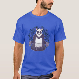 Panda Yoga Mandala Funny Spiritual Meditation Chak T-Shirt