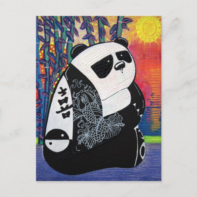 Panda Zen Master Postcard (Front)