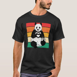 Panda  Zookeeper Zookeeping Retro Panda T-Shirt