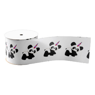 Pandacorn ribbon grosgrain ribbon