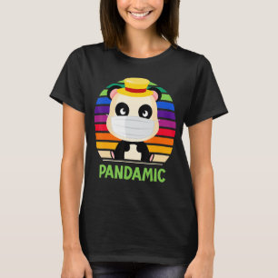 Pandamic Bear With Mask Pandemic Panda Yellow Hat T-Shirt