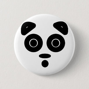 pandamonium 6 cm round badge