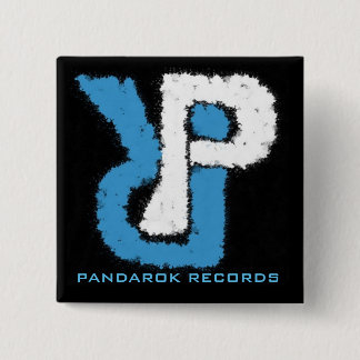 Pandarok Records Logo 15 Cm Square Badge