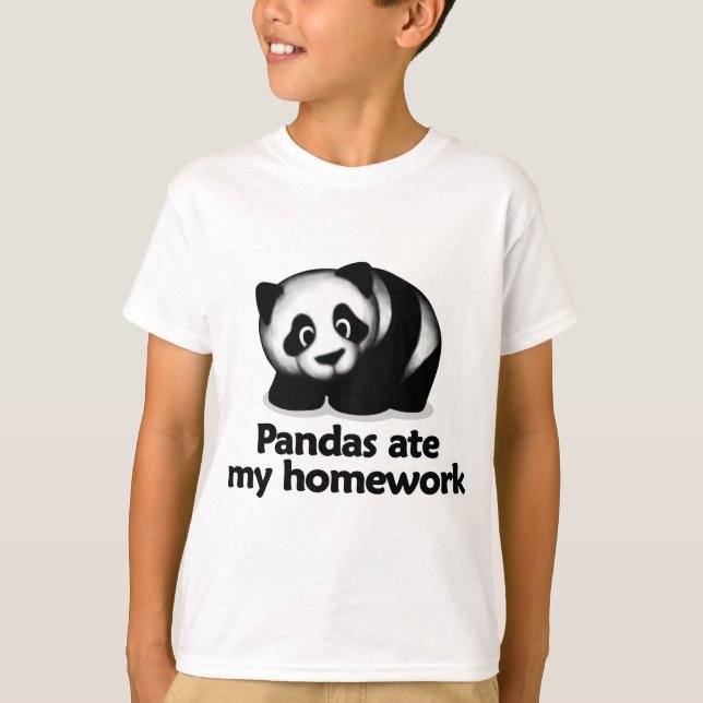 Pandas ate my homework T-Shirt (Front)