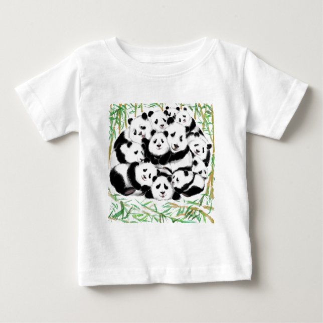 Pandas Baby T-Shirt Family Panda (Front)