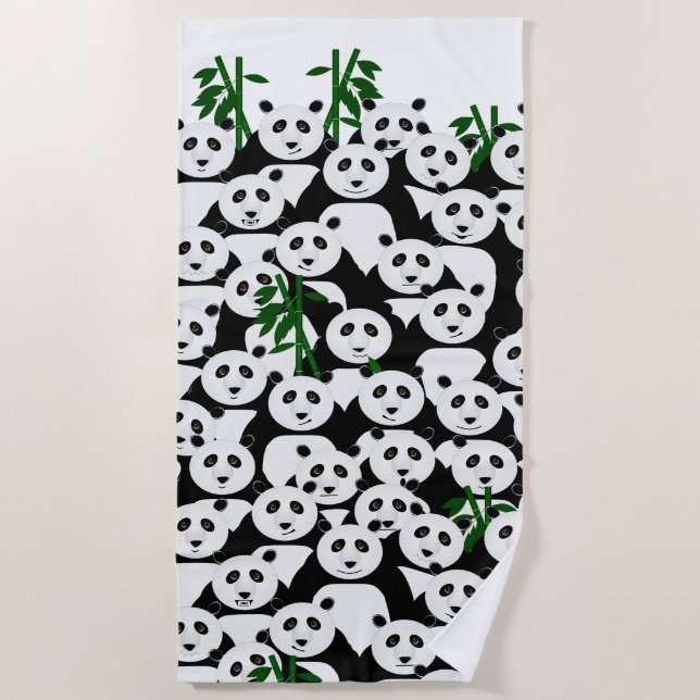 Pandas Beach Towel (Front)