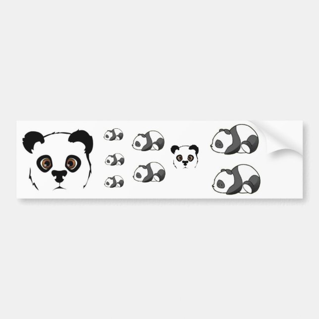 Pandas Bumper Sticker (Front)