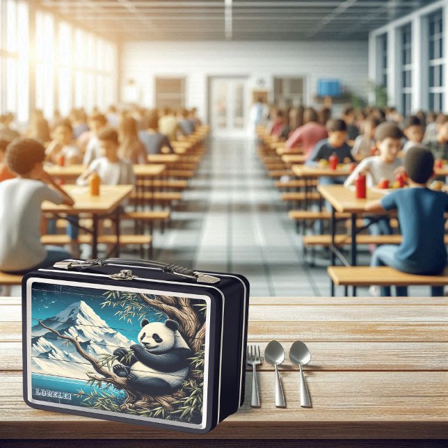  Panda's Forest Hideaway: Bamboo Delight Metal Lunch Box (Creator Uploaded)