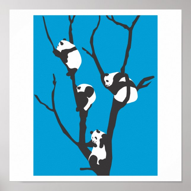 Pandas Hangin' Out Poster (Front)