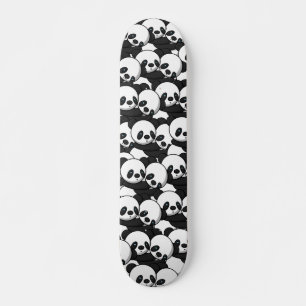 Pandas Hugging Skateboards 