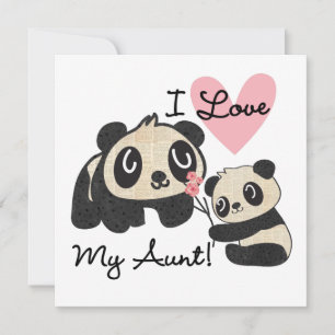 Pandas I Love My Aunt