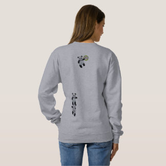 Pandas in a pocket sweatshirt