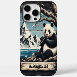 Panda's Mountain Perch: Bamboo Repose iPhone 16 Pro Max Case