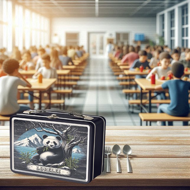 Panda's Mountain Retreat: Bamboo Pleasure Metal Lunch Box (Creator Uploaded)