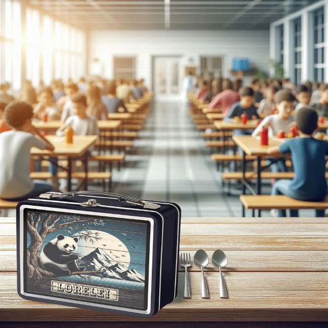 Panda's Mountain Sanctuary: Bamboo Repast Metal Lunch Box (Creator Uploaded)