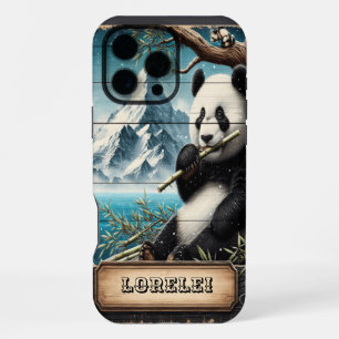 Panda's Mountain Vista: Bamboo Repose iPhone 16 Pro Max Case