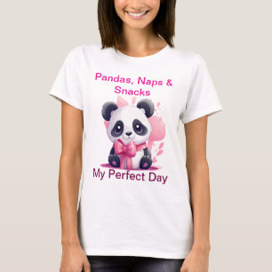 Pandas, Naps & Snacks - Funny Cute Panda T-Shirt