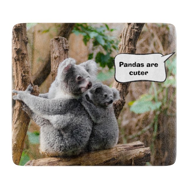 Pandas or Koalas - Which are cuter? Cutting Board (Front)