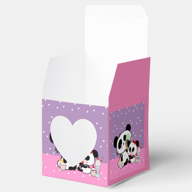 pandas "panda bears" "panda bear baby" "kawaii pan favour box (Opened)